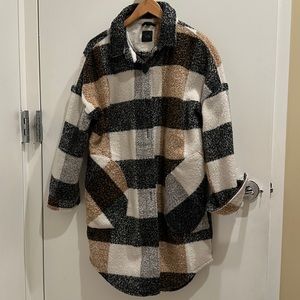 RDI oversized plaid shacket